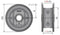 Split Idler Conveyor Wheel (Molded) Series 815/820 - 1-1/4" Bore, 25 Teeth Equivalent - Forces Inc
