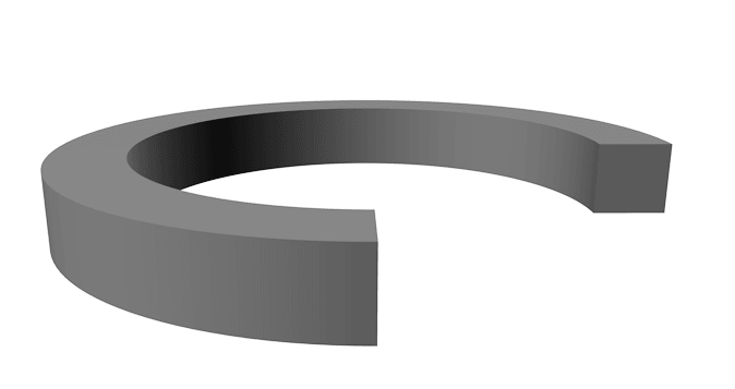 Square O-Ring 6-1/4" x 6-3/4" x 1/4" - Nitrile (70) - Forces Inc