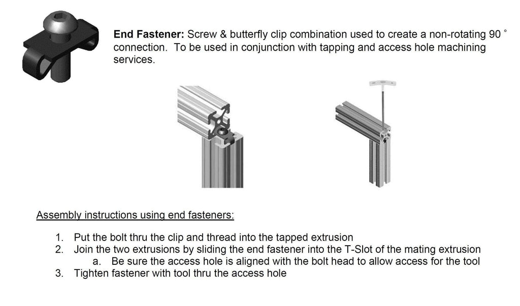 15 Series Standard End Fastener