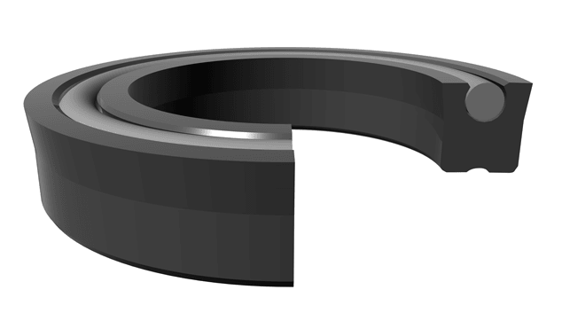 Standard Polypak® Rod/Piston U-Seal 0.250" x 0.500" x 0.125" - AU/NBR - Forces Inc