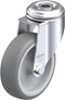 Thermoplastic Bolt-Hole Caster 4" x 1-1/4" Swivel, 245 Lbs Load | LKRA-TPA 101G-11 - Forces Inc